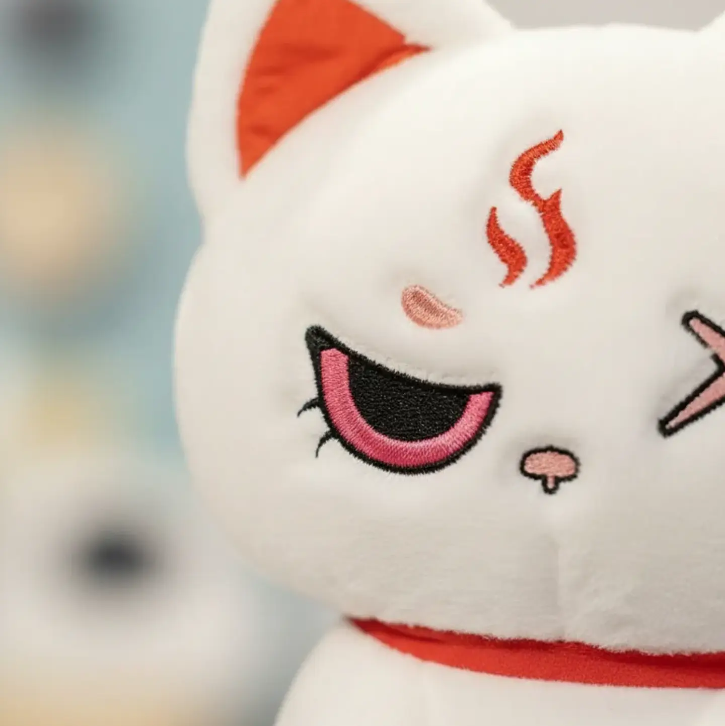 Peluches Gato Kawaii Anime Demonio Angel Blanco / Negro 5
