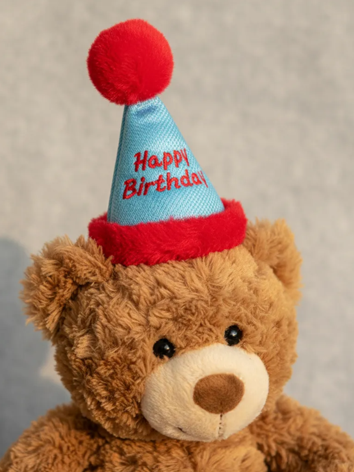 Oso De Peluche Con Gorro Feliz Cumpleaños 35 Cm Regalo 4