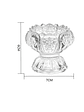 Portavelas de cristal tallado diseño flor de loto - Miniatura 5