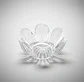 Portavelas De Vidrio Cristal Diseño Flor De Loto Decorat - Miniatura 3