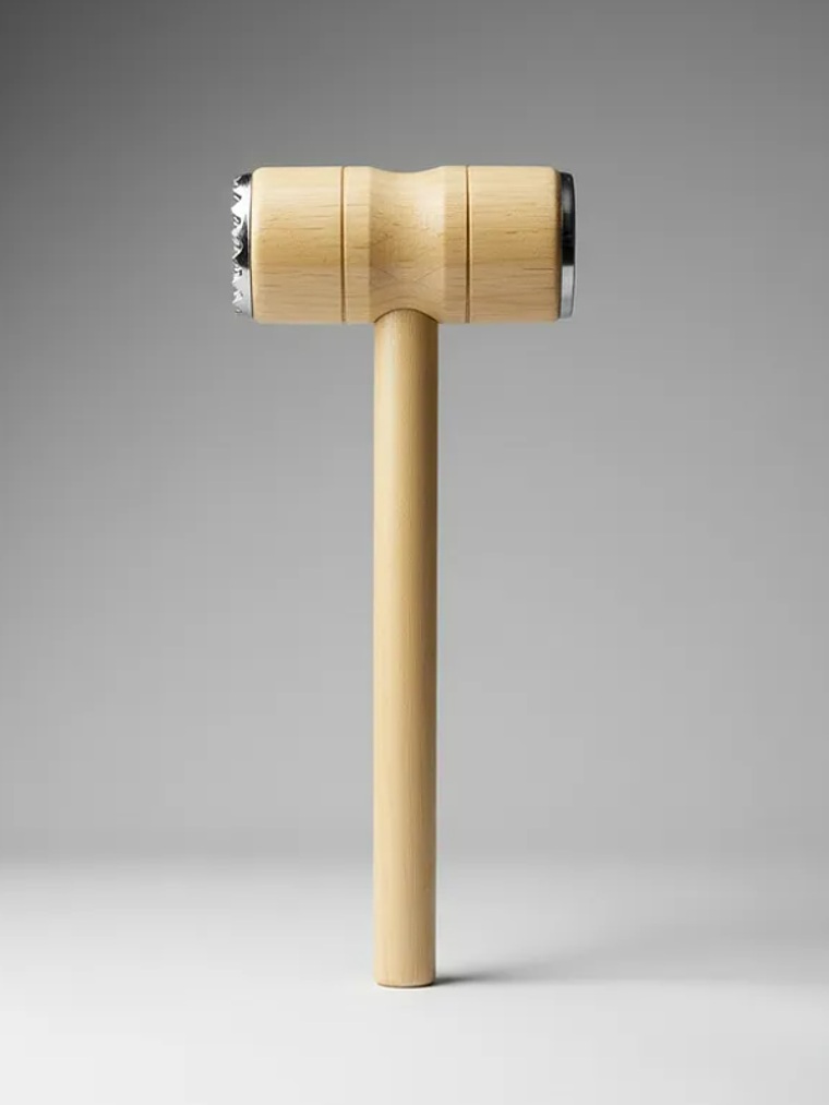 Mazo Martillo Ablandador De Carne De Madera Para Cocina 2