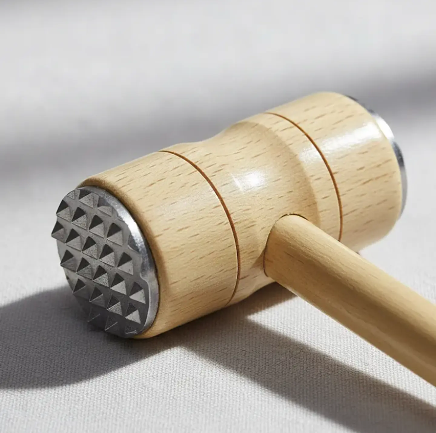 Mazo Martillo Ablandador De Carne De Madera Para Cocina 4