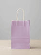 Bolsa De Papel Kraft Lila Con Asas 21x12x8cm Para Regalo - Miniatura 2