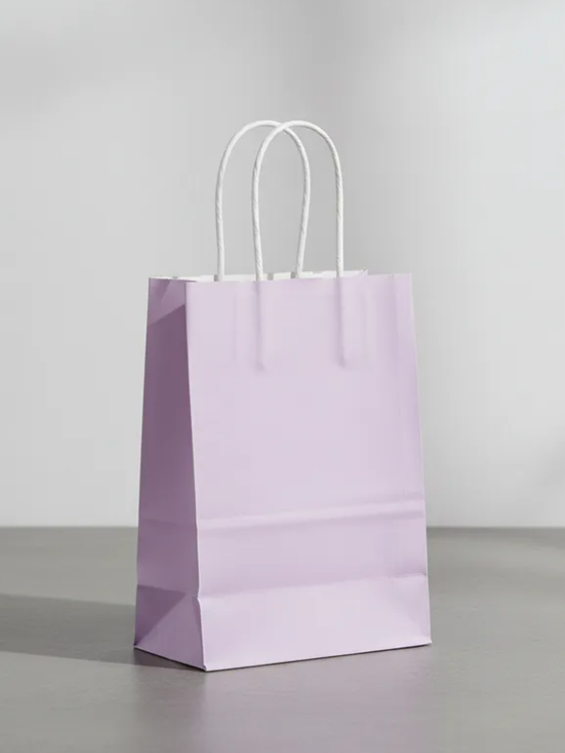 Bolsa De Papel Kraft Lila Con Asas 21x12x8cm Para Regalo 3