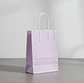 Bolsa De Papel Kraft Lila Con Asas 21x12x8cm Para Regalo - Miniatura 3