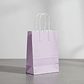 Bolsa De Papel Kraft Lila Con Asas 21x12x8cm Para Regalo - Miniatura 3