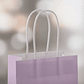 Bolsa De Papel Kraft Lila Con Asas 21x12x8cm Para Regalo - Miniatura 6