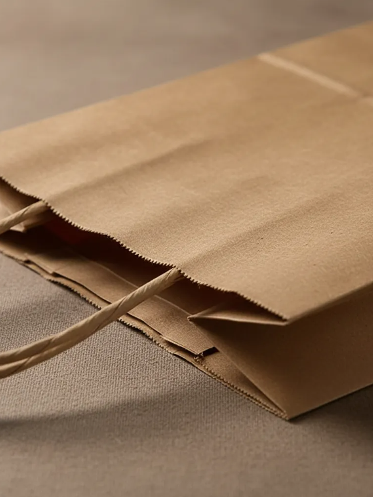 Bolsa Papel Kraft Con Asa 21x12x8cm Para Regalo 6