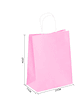  Bolsa De Papel Kraft Rosada Para Regalo - Miniatura 5