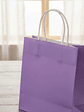 Bolsa Papel Kraft Lila Con Asas 27x21x11cm - Miniatura 7