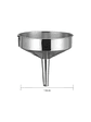 Embudo de acero inoxidable boca ancha 14 cm cocina - Miniatura 2