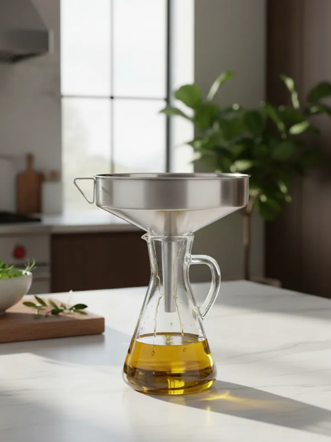 Embudo de acero inoxidable boca ancha 14 cm cocina 4