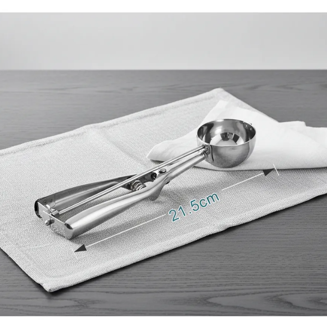 Cuchara porcionadora de helado acero inoxidable 21.5cm 2