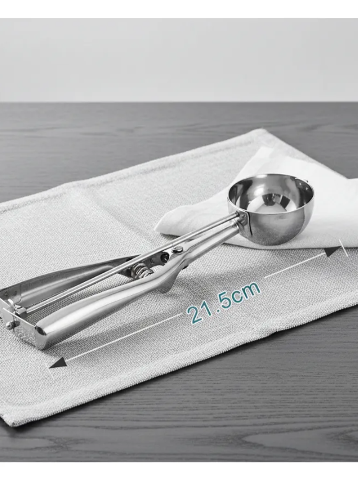 Cuchara porcionadora de helado acero inoxidable 21.5cm 2