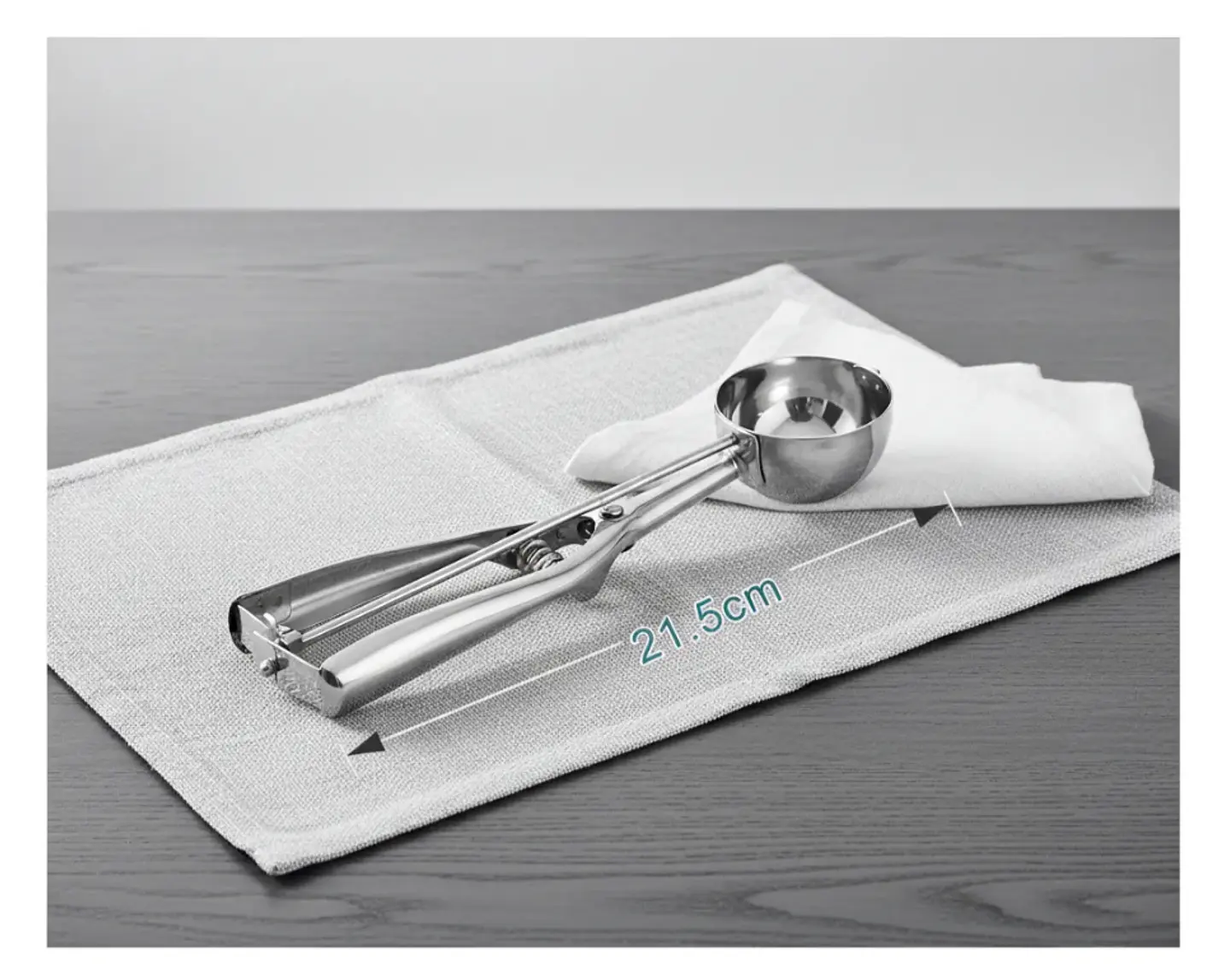 Cuchara porcionadora de helado acero inoxidable 21.5cm 2