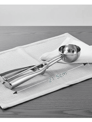 Cuchara porcionadora de helado acero inoxidable 21.5cm