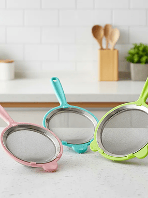 Set 3 Coladores Cocina Acero Inoxidable 8, 10, 12 cm