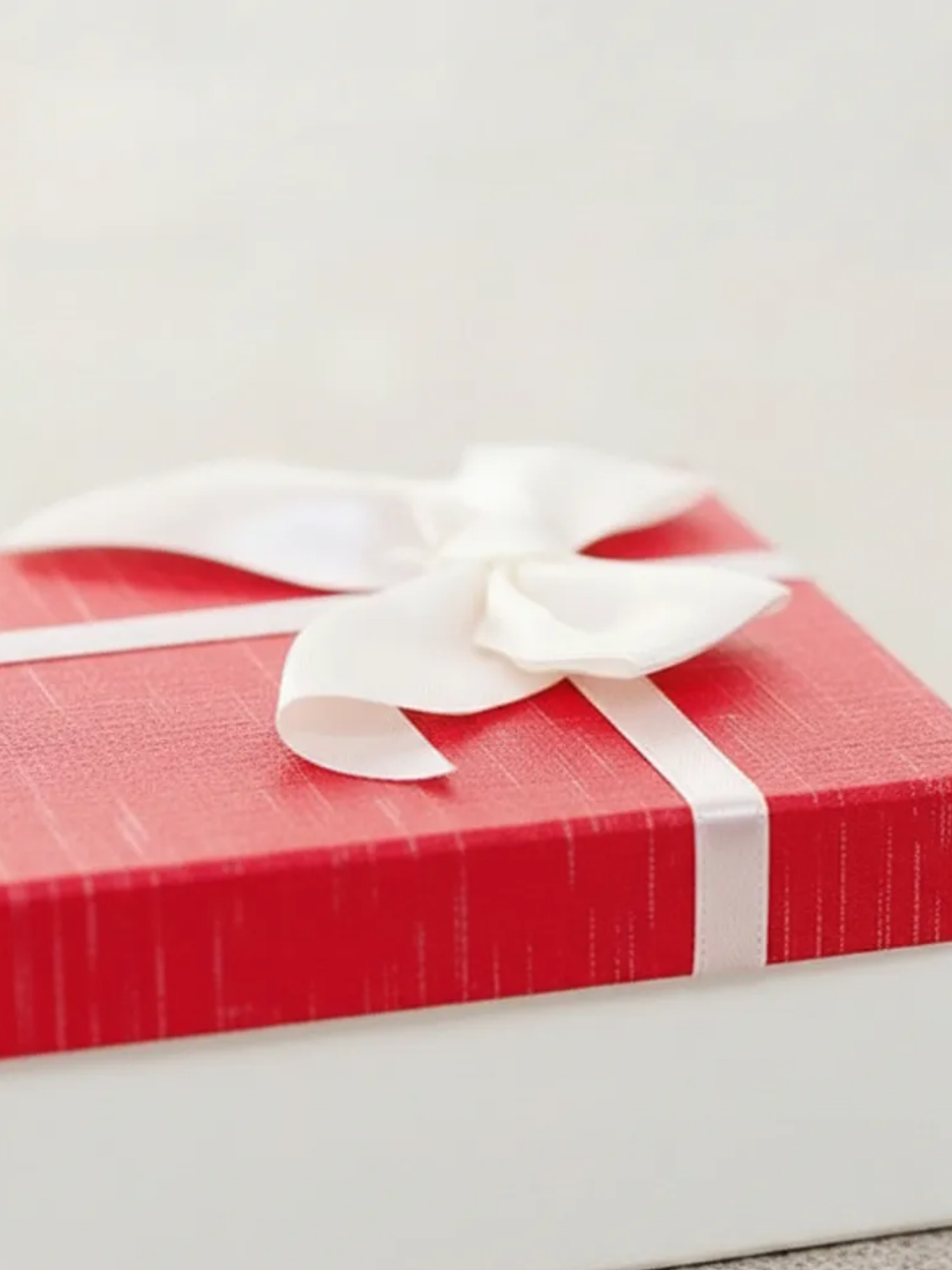 Set De Cajas Para Regalo Rojas Y Blancas Con Lazo Varios Tamaños 3