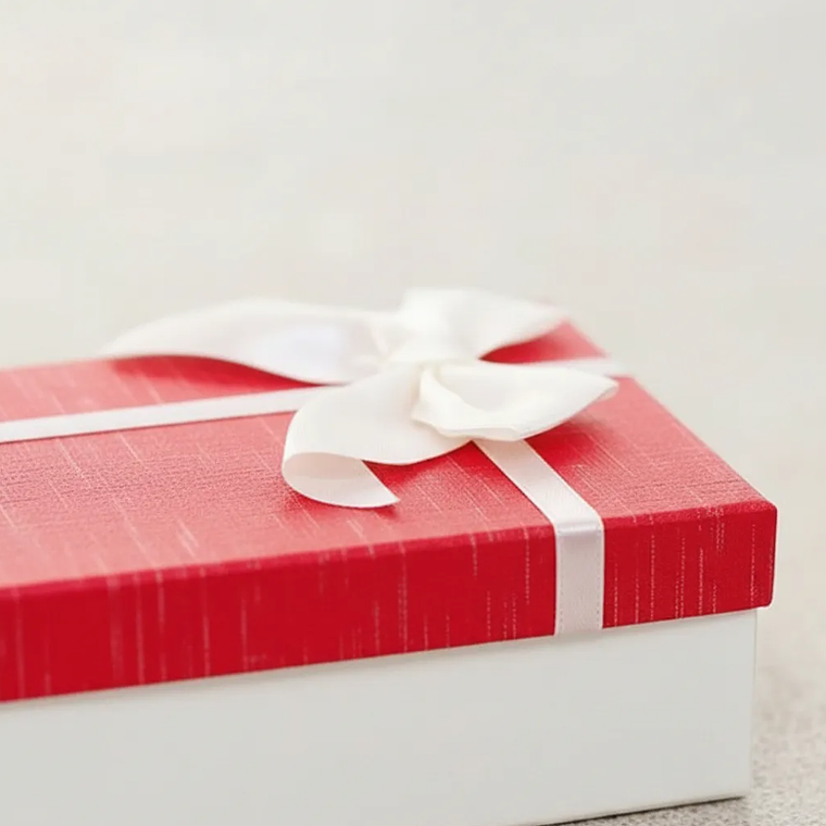 Set De Cajas Para Regalo Rojas Y Blancas Con Lazo Varios Tamaños 3