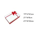 Set De Cajas Para Regalo Rojas Y Blancas Con Lazo Varios Tamaños - Miniatura 5