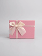 Set Caja de regalo rosada con lazo elegante varios tamaños - Miniatura 4