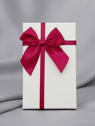 Caja de regalo rectangular con lazo 3 tamaños