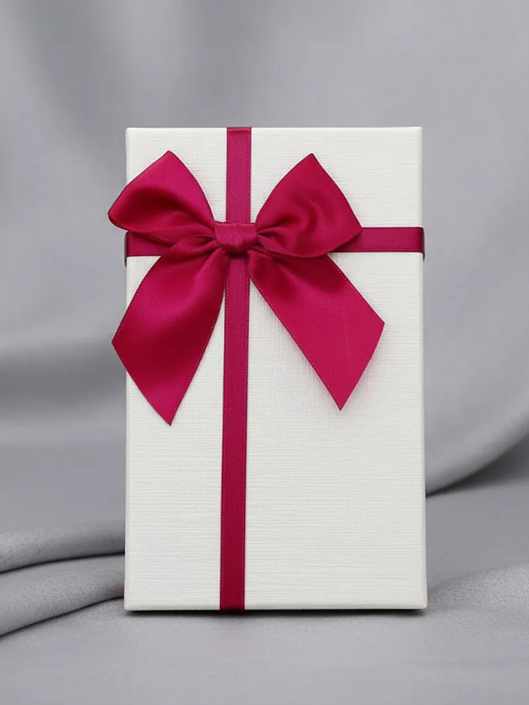 Caja de regalo rectangular con lazo 3 tamaños 2