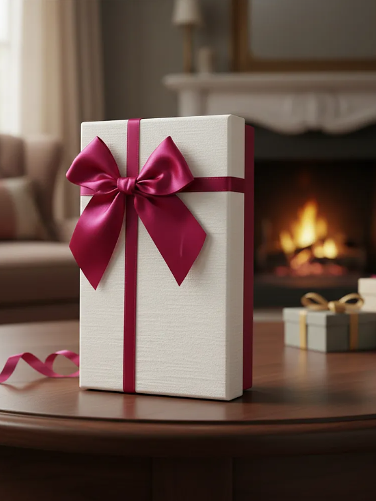 Caja de regalo rectangular con lazo 3 tamaños 4