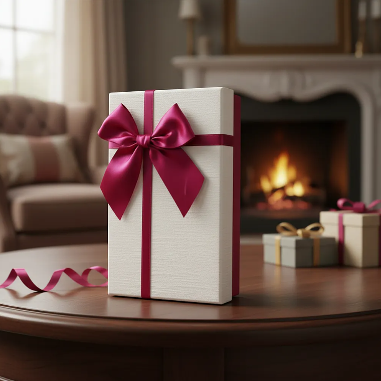 Caja de regalo rectangular con lazo 3 tamaños 4