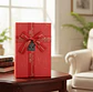 Set Caja de regalo roja rectangular con cinta decorativa - Miniatura 2