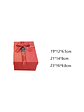 Set Caja de regalo roja rectangular con cinta decorativa - Miniatura 5