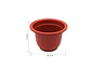 Macetero Plástico Redondo Terracota 26.7x19.5cm Para Plantas - Miniatura 3