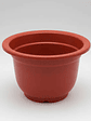 Macetero Plástico Redondo Terracota 27x19.5cm Para Plantas - Miniatura 4