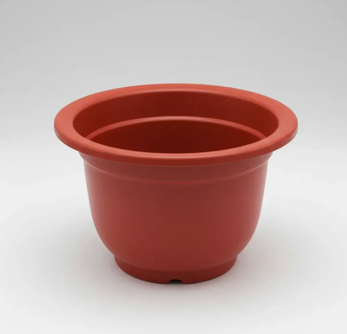 Macetero Plástico Redondo 22x16 Cm Color Terracota Jardín 3
