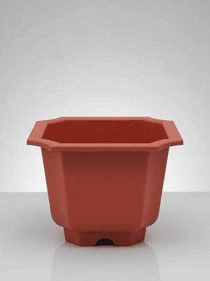 Macetero Plástico Terracota 22x26.5 Cm Para Jardín