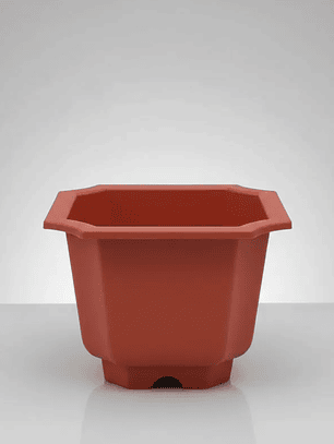 Macetero Plástico Terracota 22x26.5 Cm Para Jardín