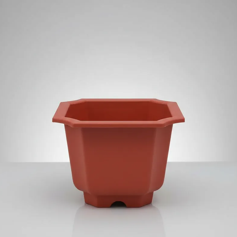 Macetero Plástico Terracota 22x26.5 Cm Para Jardín 1