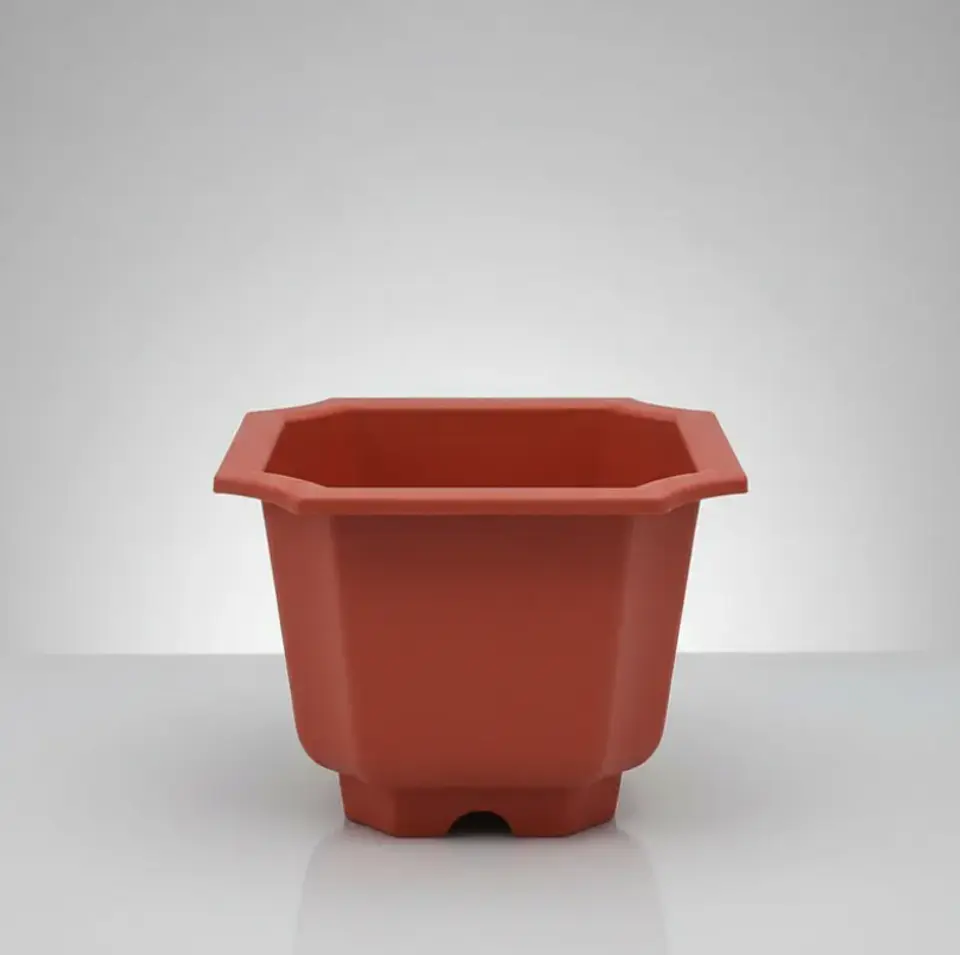 Macetero Plástico Terracota 22x26.5 Cm Para Jardín 1