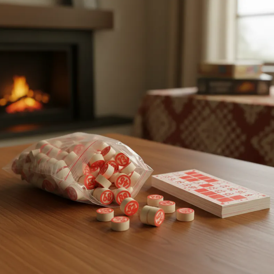 Juego de Bingo Clásico con 90 Fichas y 48 Cartones 1