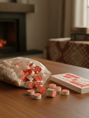 Juego de Bingo Clásico con 90 Fichas y 48 Cartones