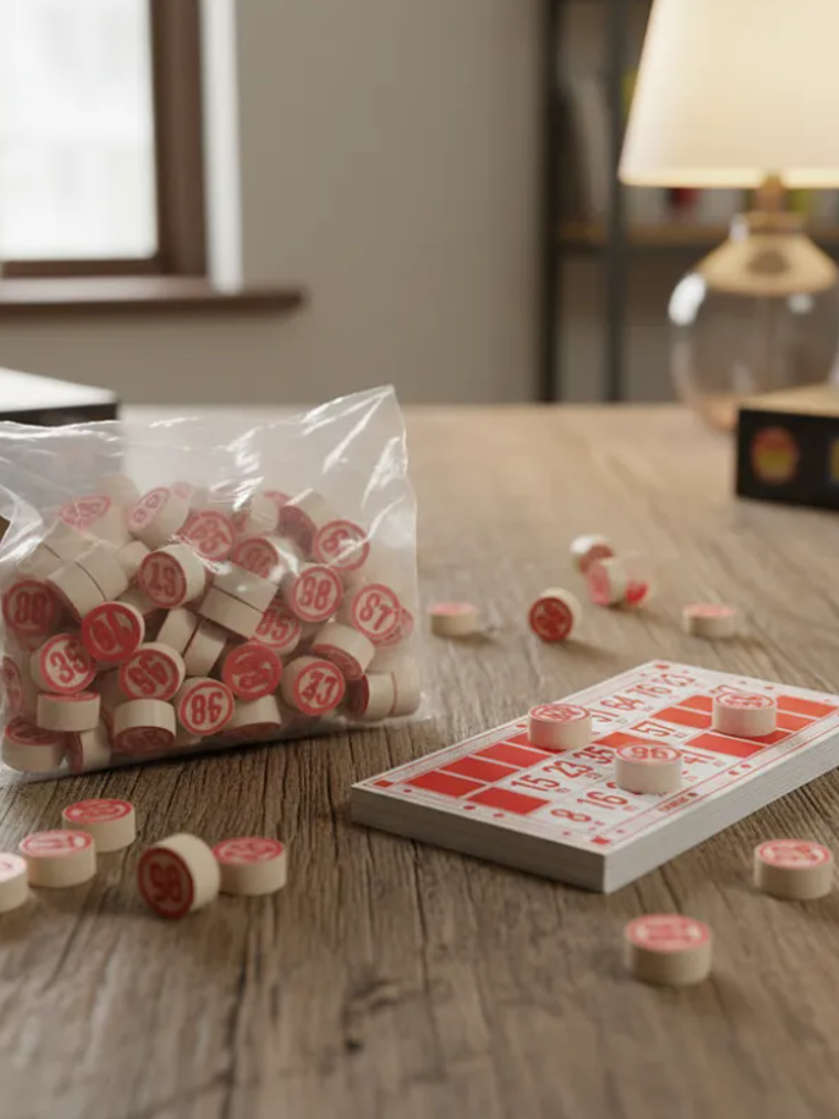Juego de Bingo Clásico con 90 Fichas y 48 Cartones 4