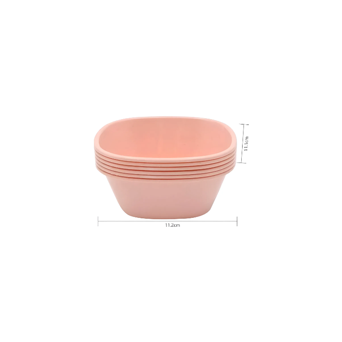 Set 6 Bowls Plástico Reutilizable 11cm 6