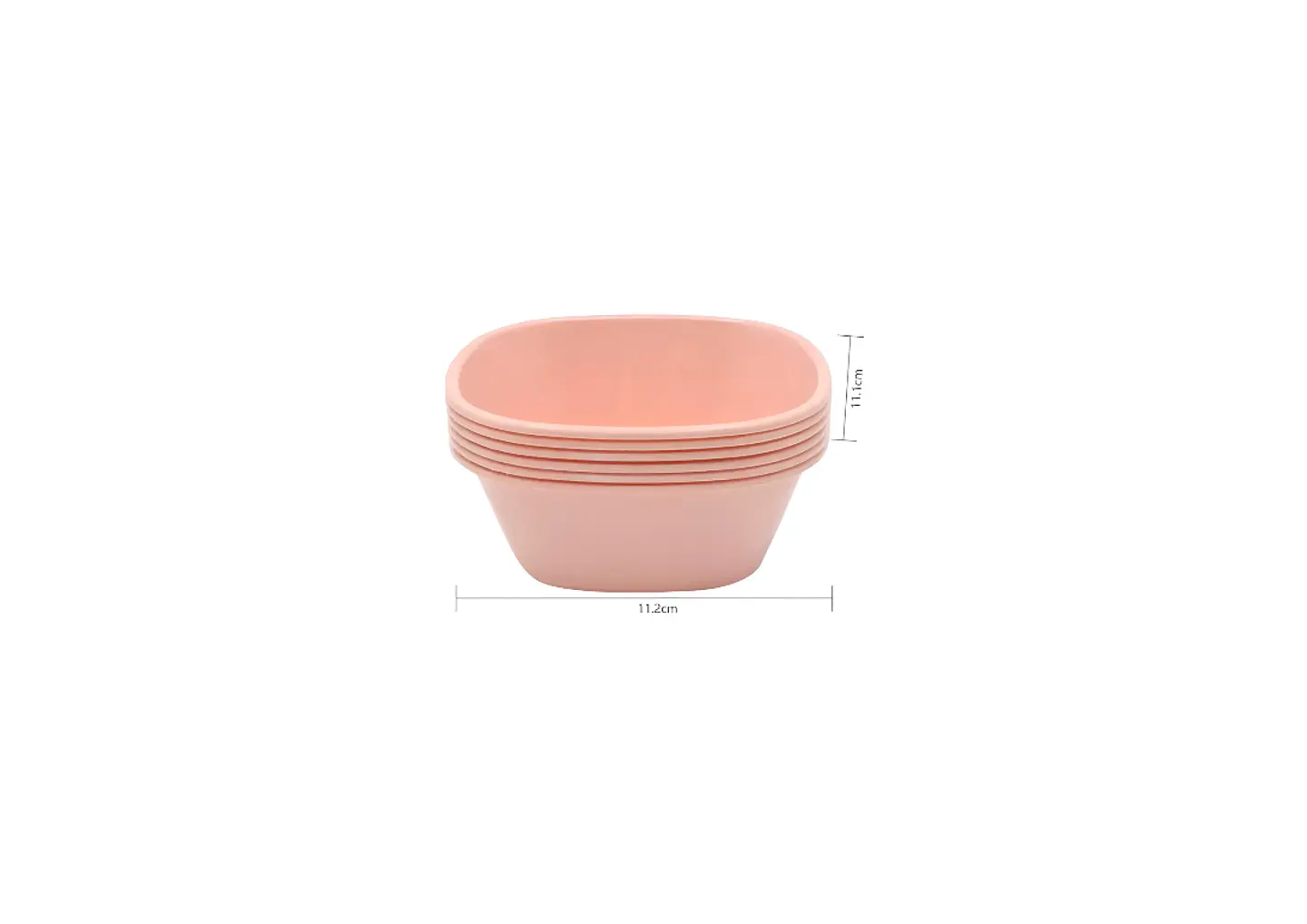 Set 6 Bowls Plástico Reutilizable 11cm 6