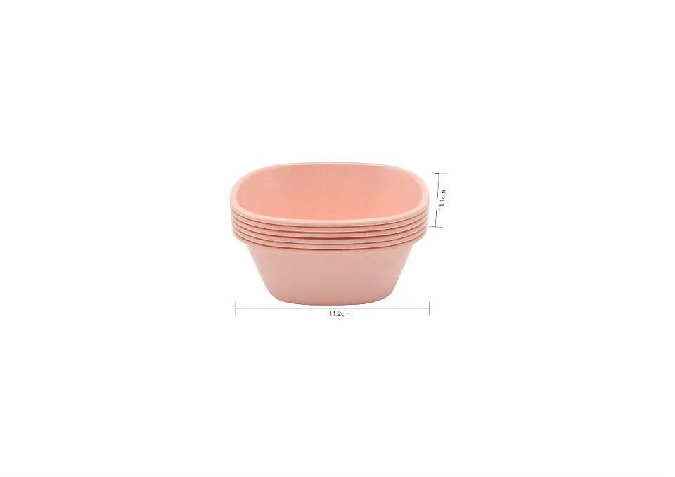Set 6 Bowls Plástico Reutilizable 11cm 6