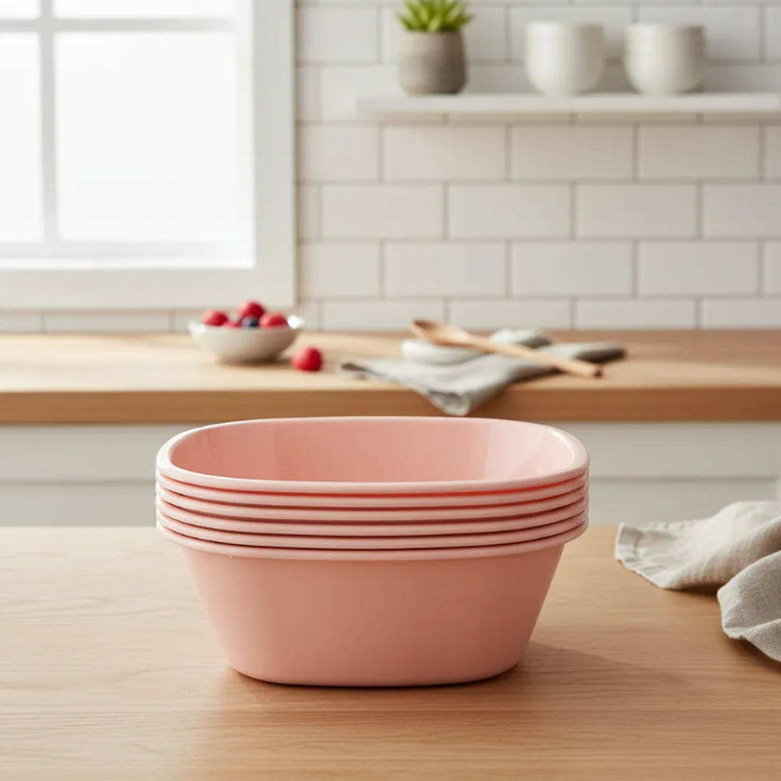 Set 6 Bowls Plástico Reutilizable 11cm 2