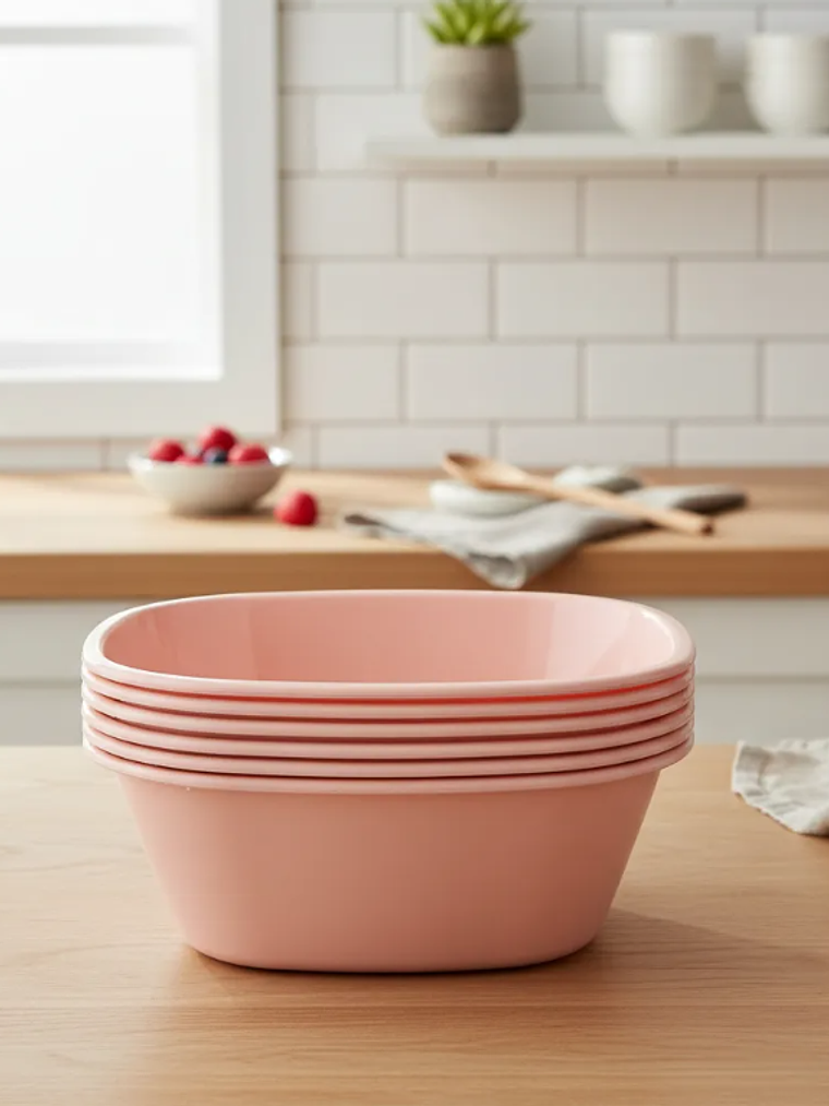 Set 6 Bowls Plástico Reutilizable 11cm 2