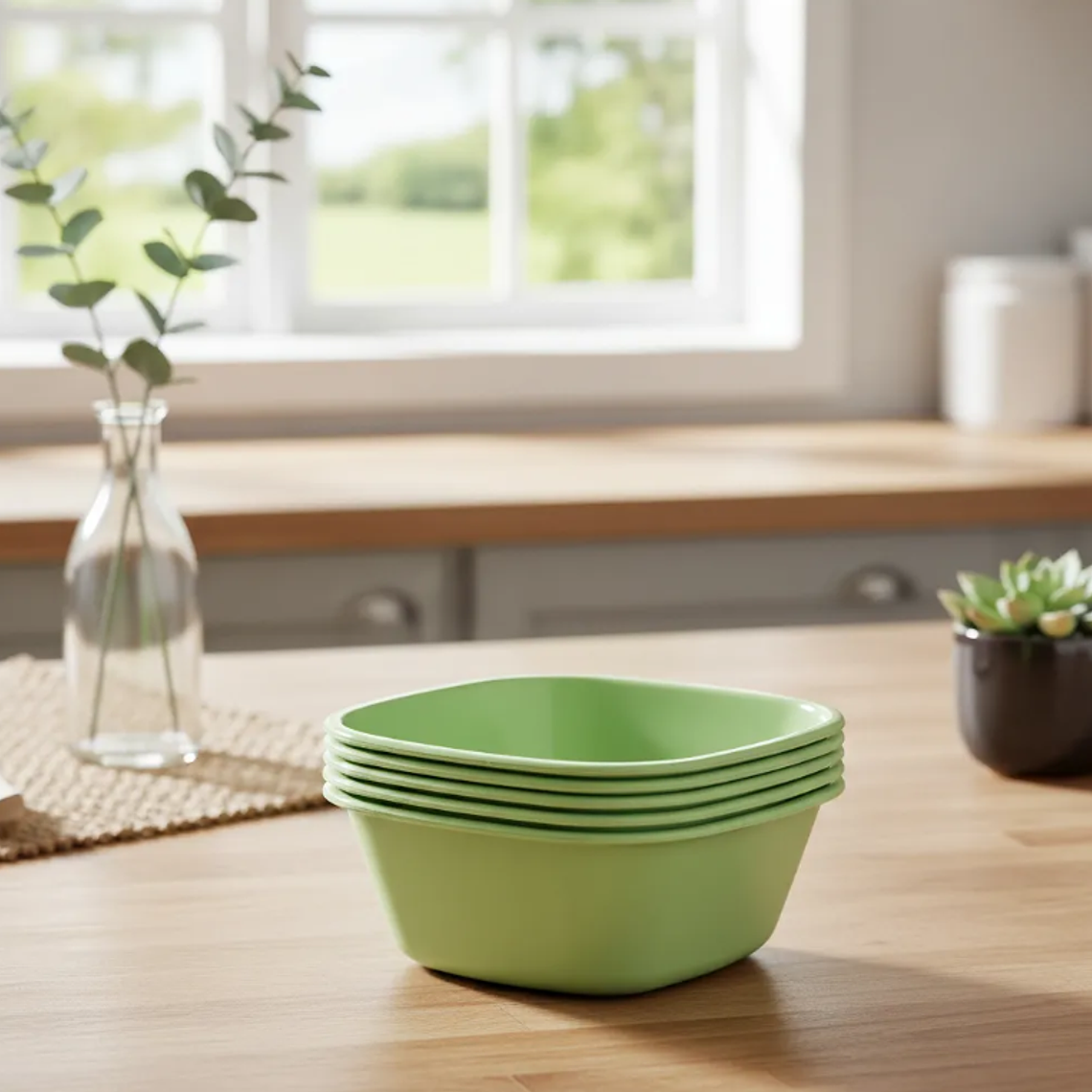 Set 6 Bowls Plástico Reutilizable 11cm 3