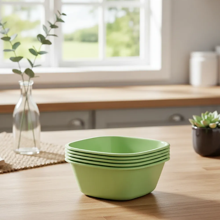 Set 6 Bowls Plástico Reutilizable 11cm 3