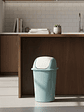 Basurero Plástico Tapa Vaivén Cocina Baño - Miniatura 1