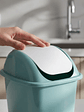 Basurero Plástico Tapa Vaivén Cocina Baño - Miniatura 3